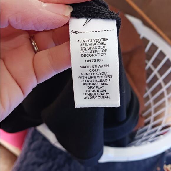 Nwt Cable & Guage Black Terry Hooded Casual Dress Size Medium - Picture 7 of 7